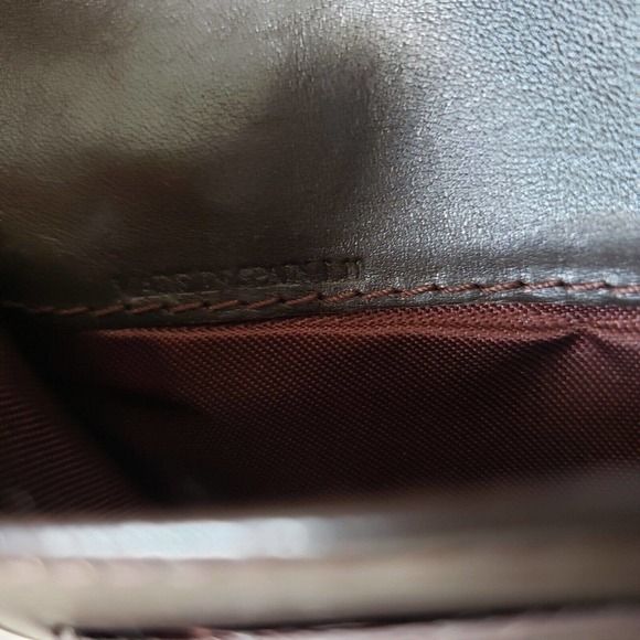 Celine Vintage Triomphe Canvas Leather Brown Wallet Medium Folding Purse - Picture 9 of 16